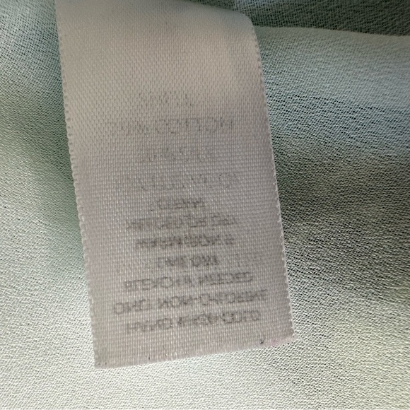 J. Jill V-Neck Midi Dress Sleeveless Green Blue Silk Blend Petite Large - Picture 9 of 10